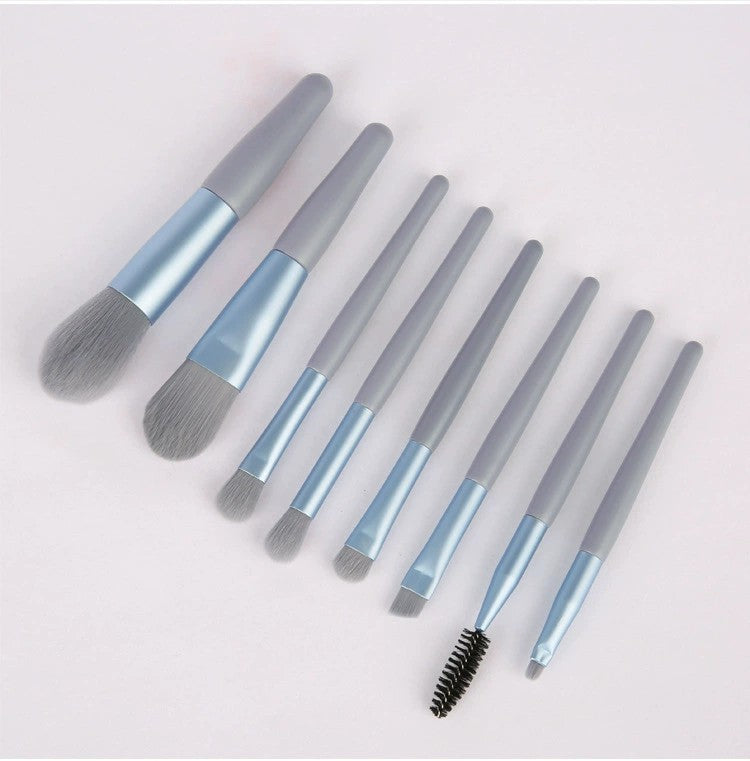 Wholesale 8pcs Soft Bristle Mini Matte Makeup Brush Set