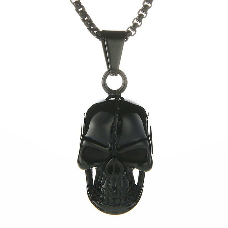 Wholesale Oversized Skull Pendant Necklace For Men Trendy Fashion Jewelry Accessory  Party Gift