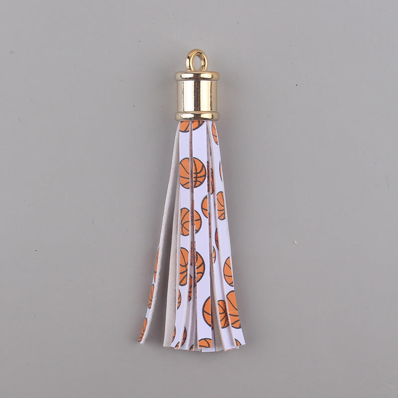 Wholesale 8cm PU Leather Tassel Keychain Accessories