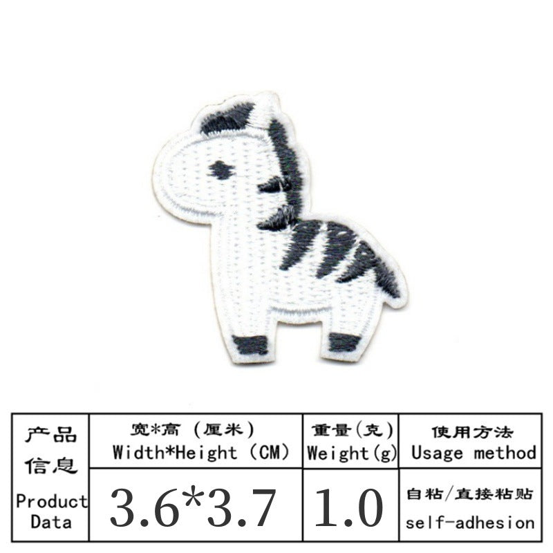 Wholesale Cartoon rabbit animal embroidery DIY Patches