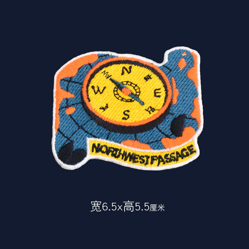 Wholesale Embroidered Extreme Sports Logo Patches Stylish Emblem Badges For Coats And Bags Fashion DIY Accessory