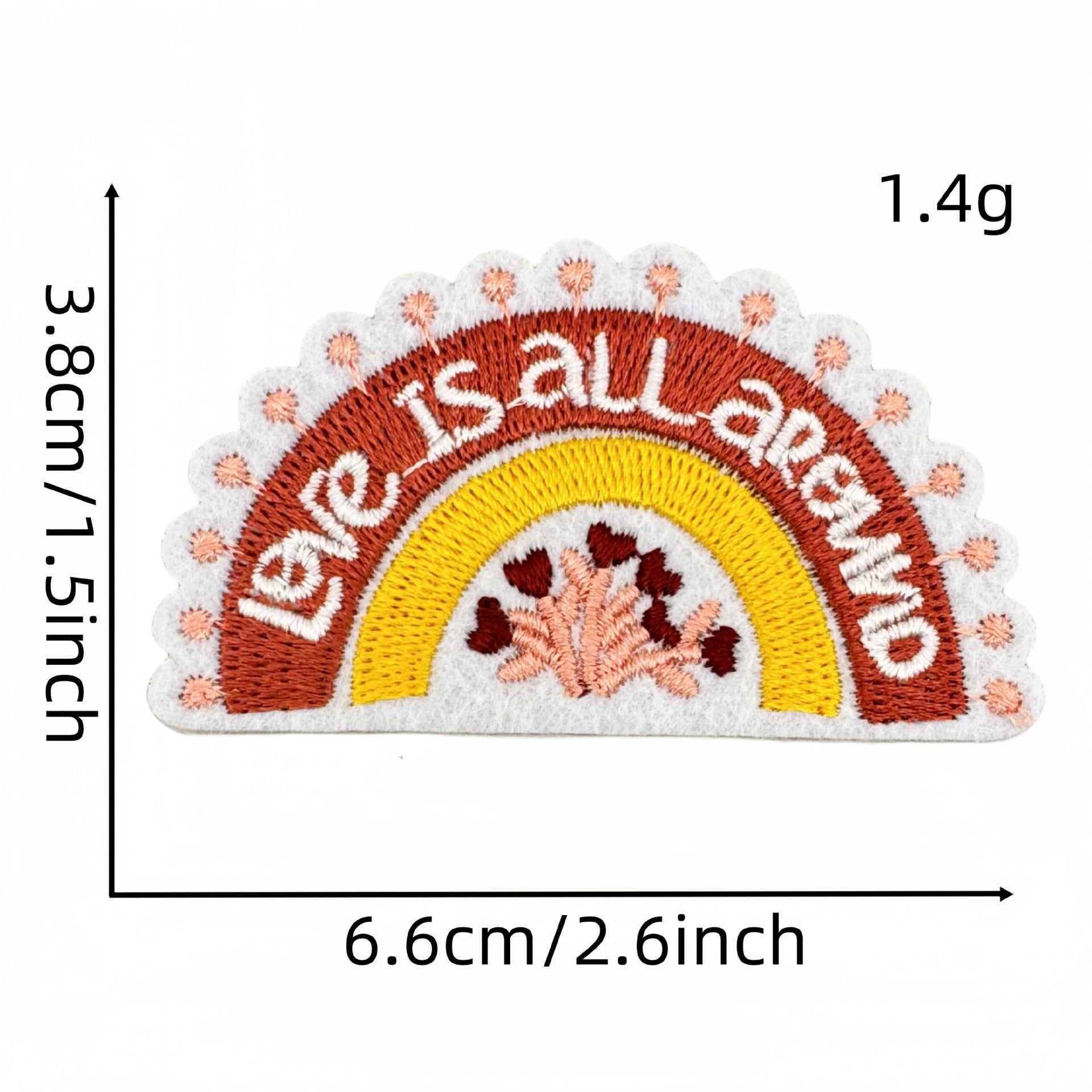 Wholesale Colorful English Letter Embroidered Iron On Patch Stylish Backpack Travel Decoration Gift