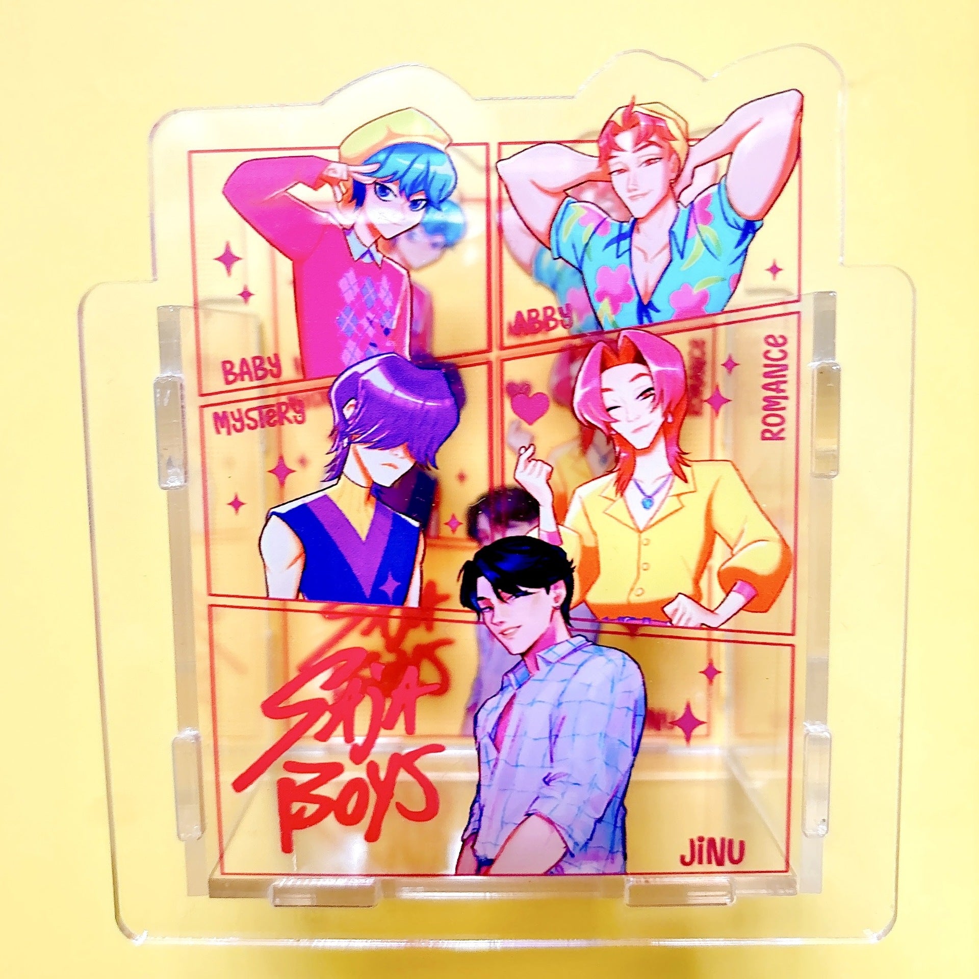 Wholesale New acrylic pen holder pencil box stationery storage 10cm