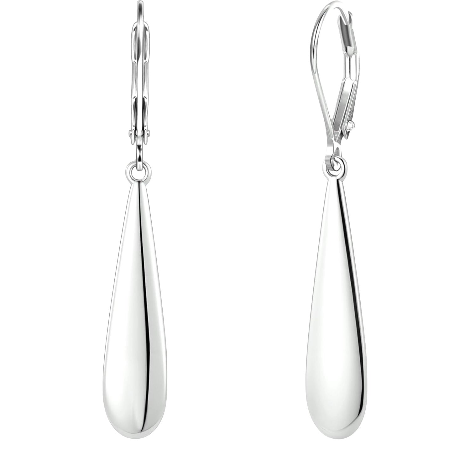 Wholesale Large Water Drop Earrings  Exquisite Geometric Glossy Oval Ear Hooks