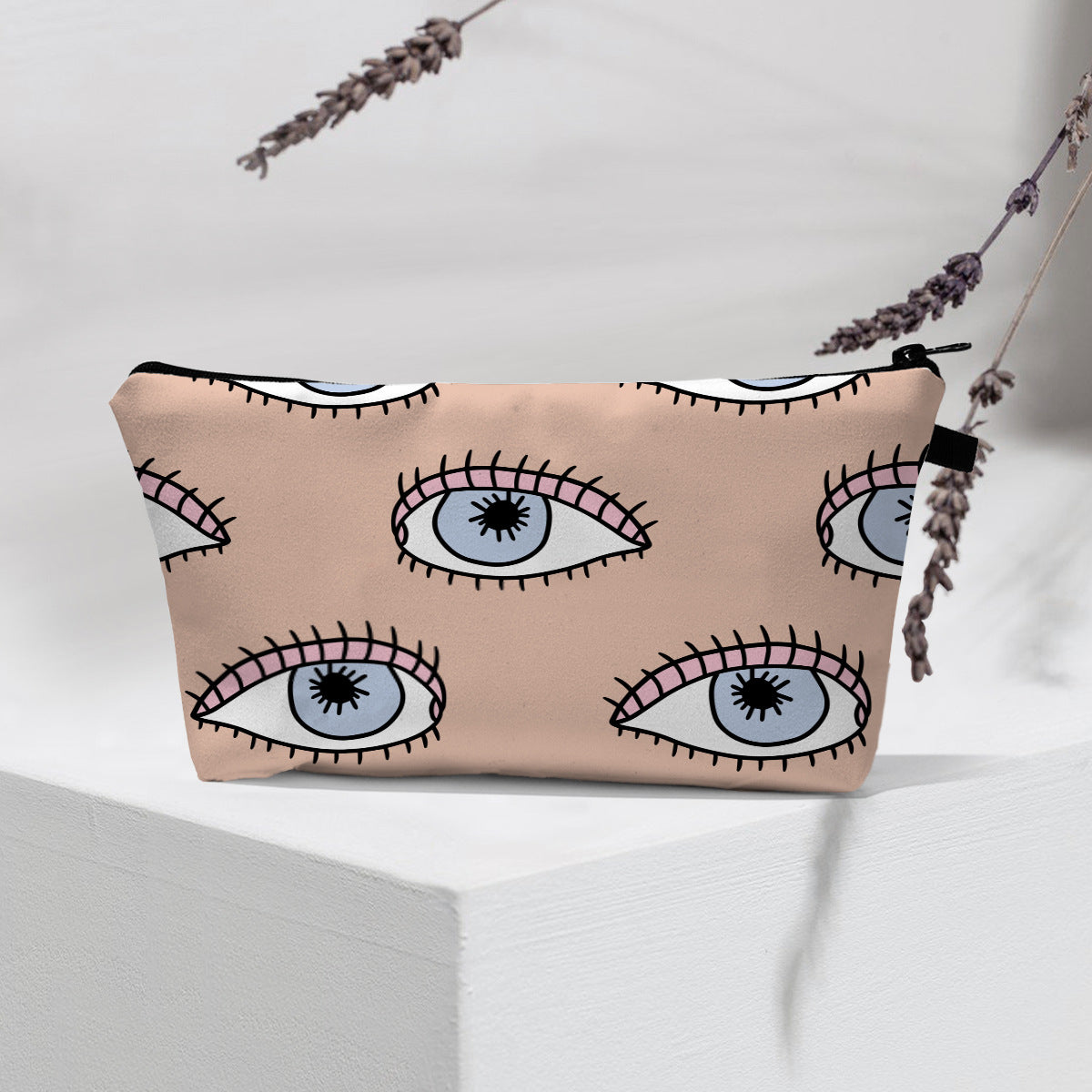 Wholesale Devil Eye Printed Pattern Polyester Cosmetic Bag
