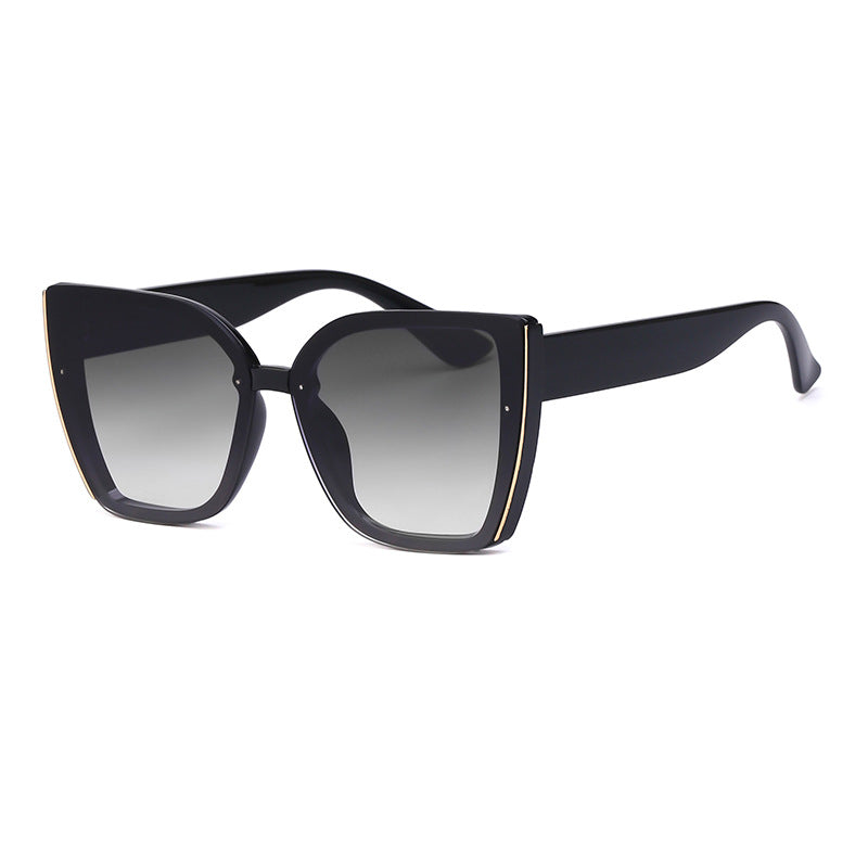 Wholesale PC Large Frame Cat Eye Women's Sunglasses