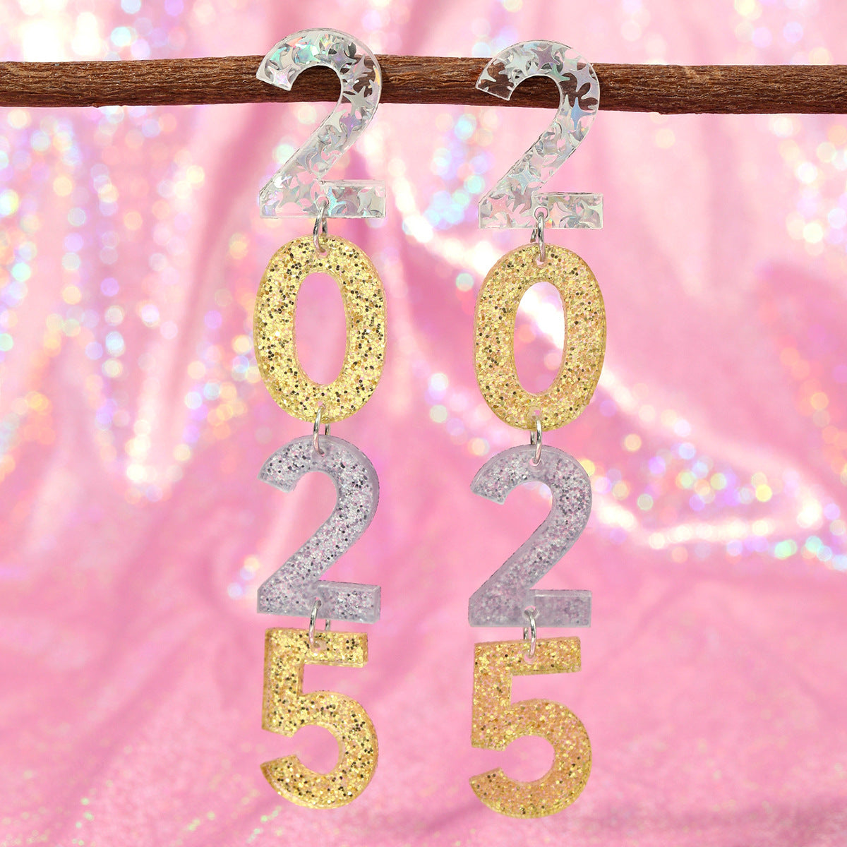 Wholesale Digital 2026 Acrylic Earrings