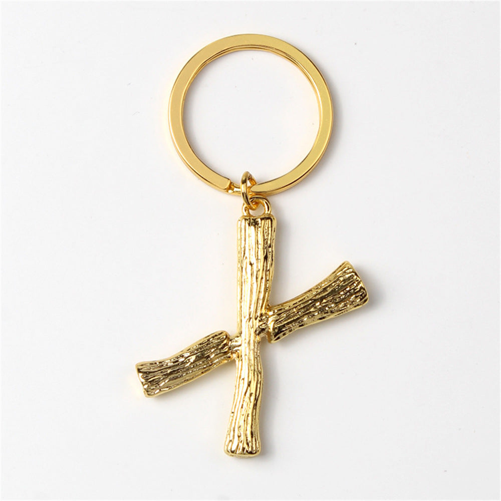 Wholesale Creative 26 English Letters Zinc Alloy Keychain