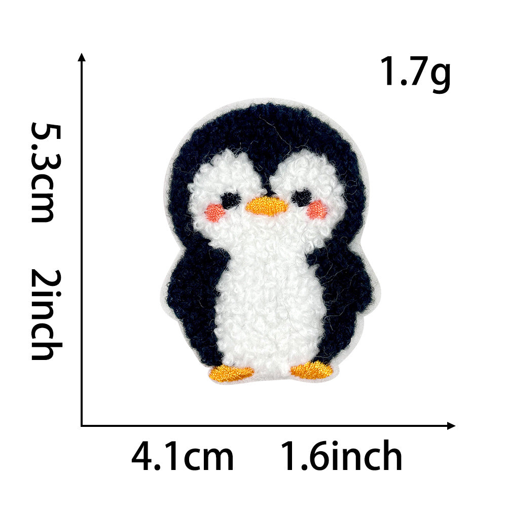 Wholesale Stylish Panda Embroidered Patch Self Adhesive Applique For Coats Trendy Fashion Accessory Boutique Gift For DIY Crafting