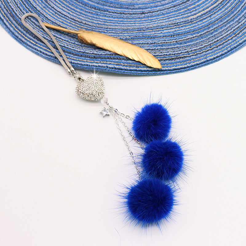 Wholesale Mink Fur Ball Car Accessories