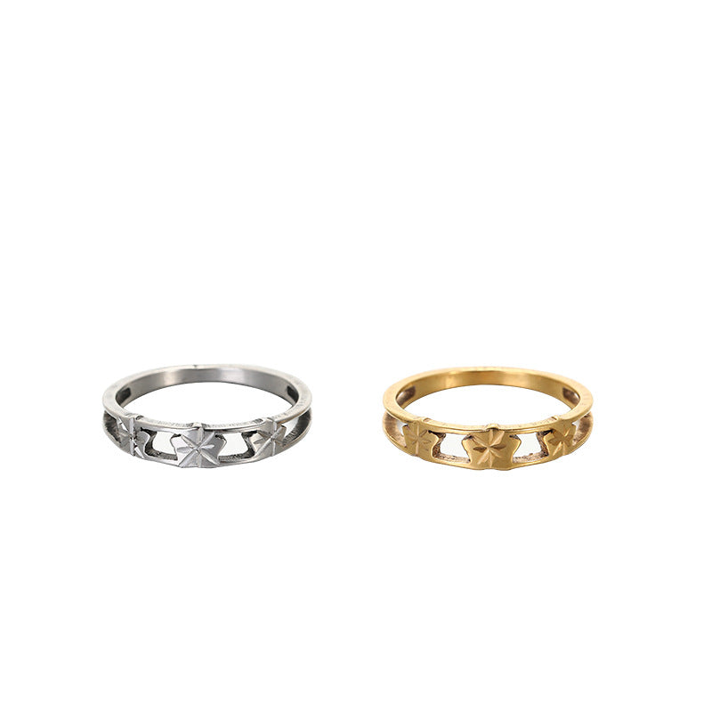 Wholesale plain titanium steel ring that won' t fade