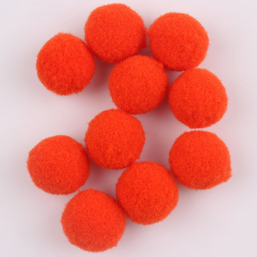 Wholesale 8mm diy handmade materials headdress accessories high elastic wool ball colorful wool ball no hole