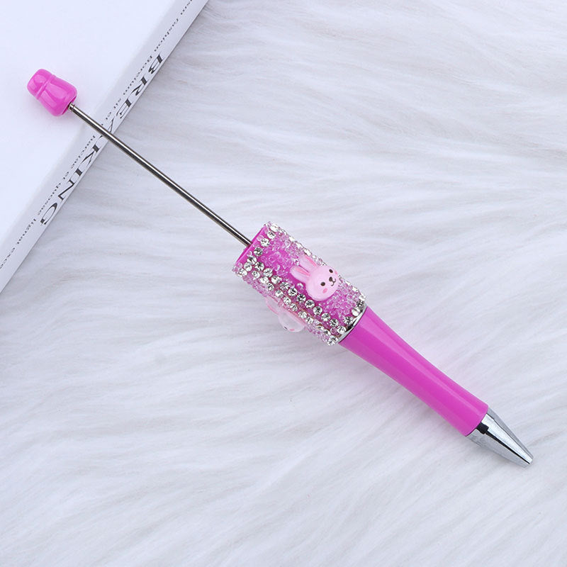Wholesale DIY White Rabbit Sugar Bead Pen