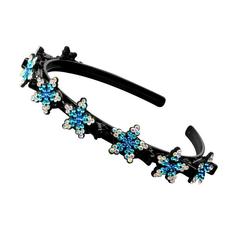 Wholesale Rhinestone Braidable Hairband Hairpin