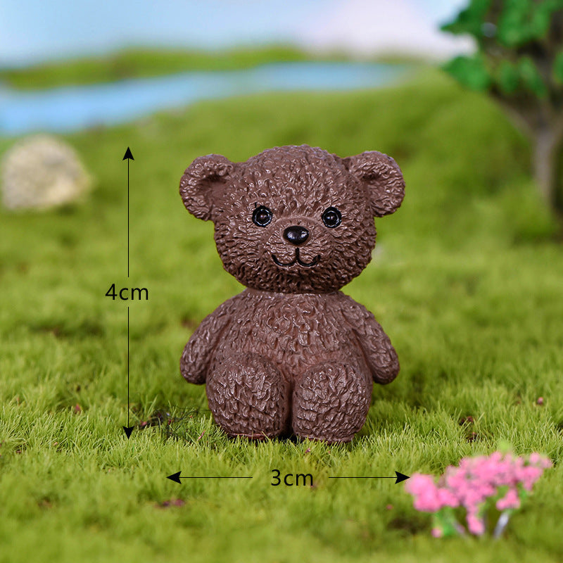 Wholesale Little Bear Family Series Cute Animal Micro Scenes Doll Accessories