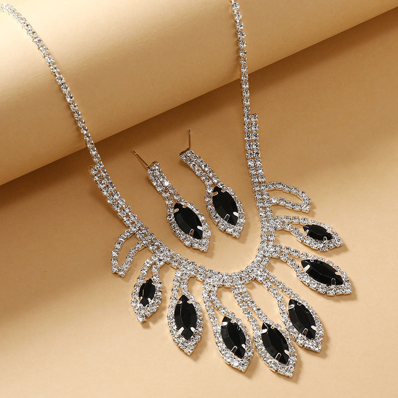 Wholesale Princess style crystal full diamond necklace
