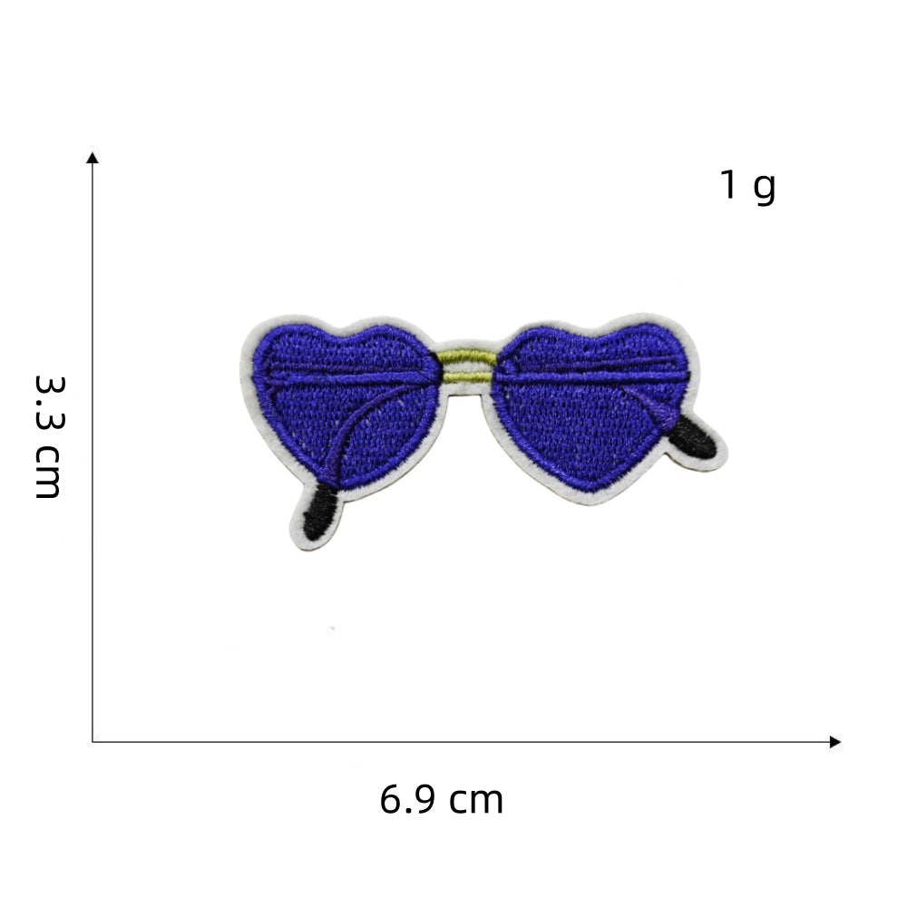 Wholesale Purple Series Iron On Embroidered Patches Decorative Clothing Accessory For Boutique Resale