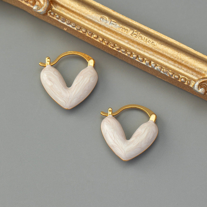 Wholesale Valentine's Day Enamel Love Earrings