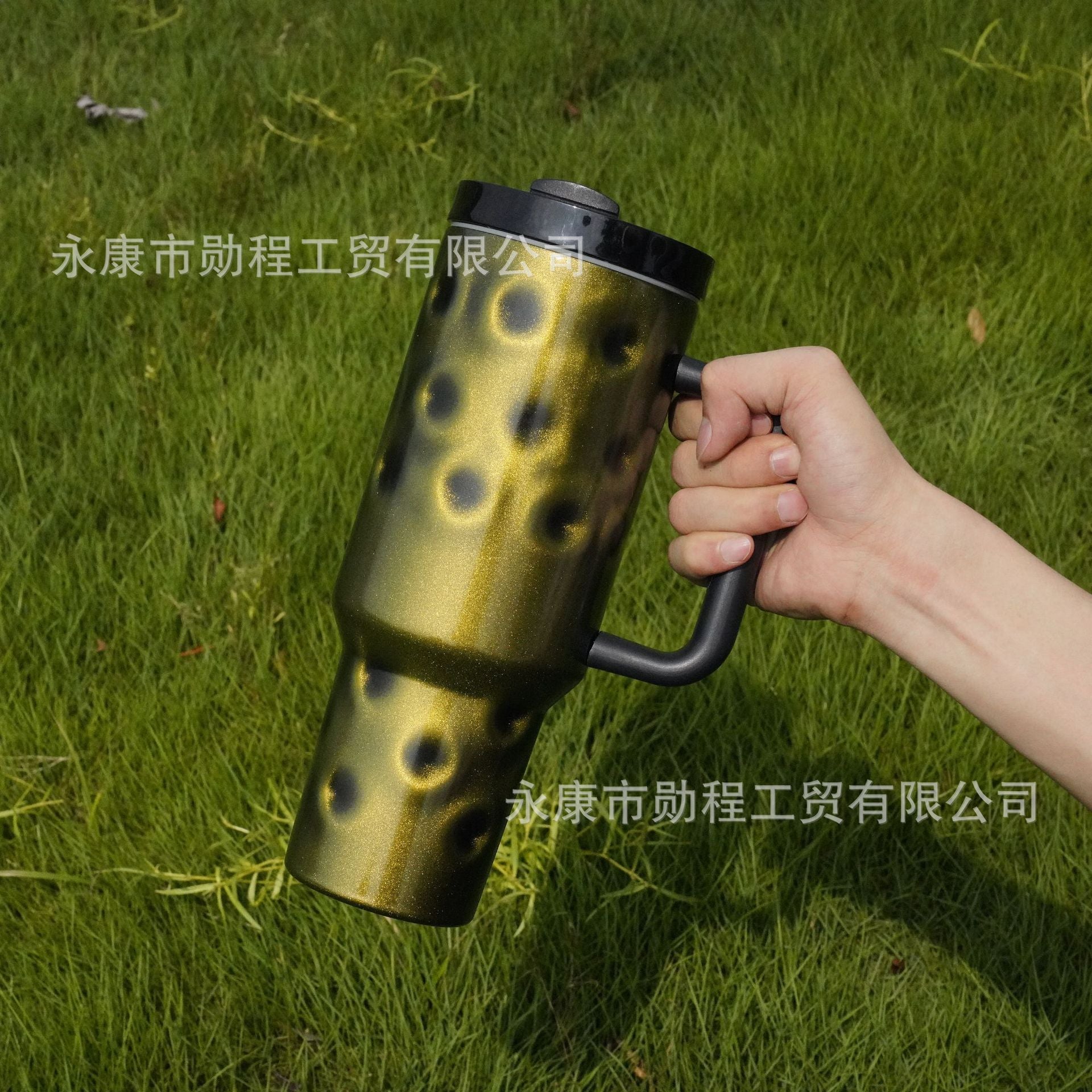 Wholesale Large Capacity 40oz Car Cup Stainless Steel Handle with Straw Insulation Cup