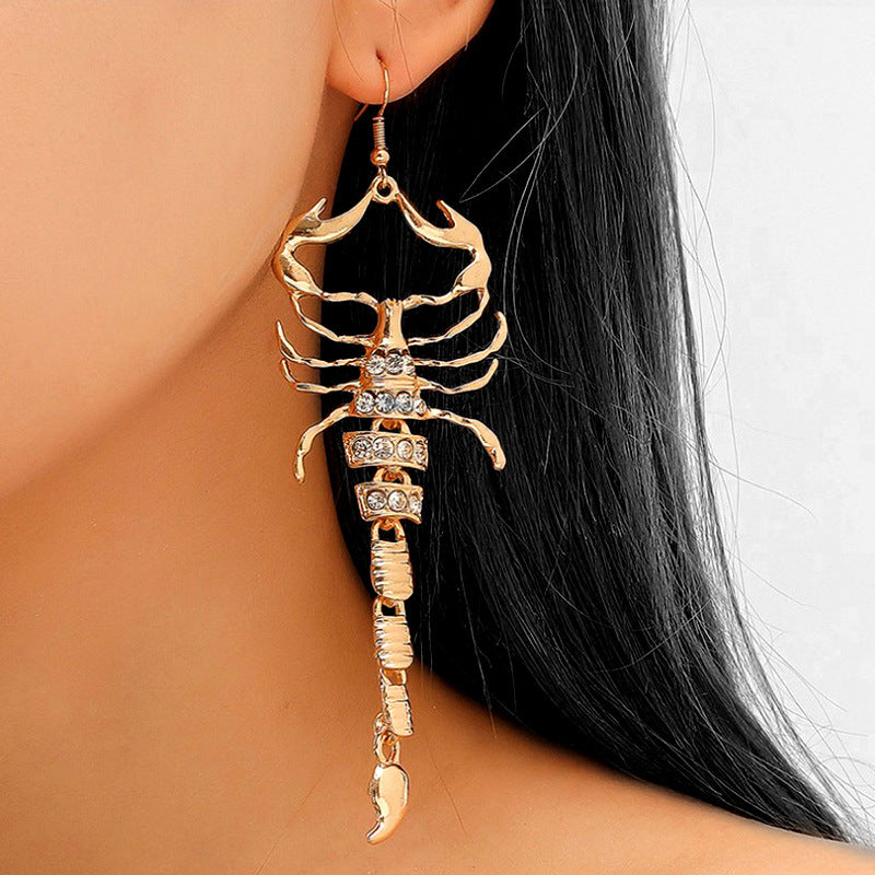 Wholesale Diamond Punk Style Scorpion Necklace