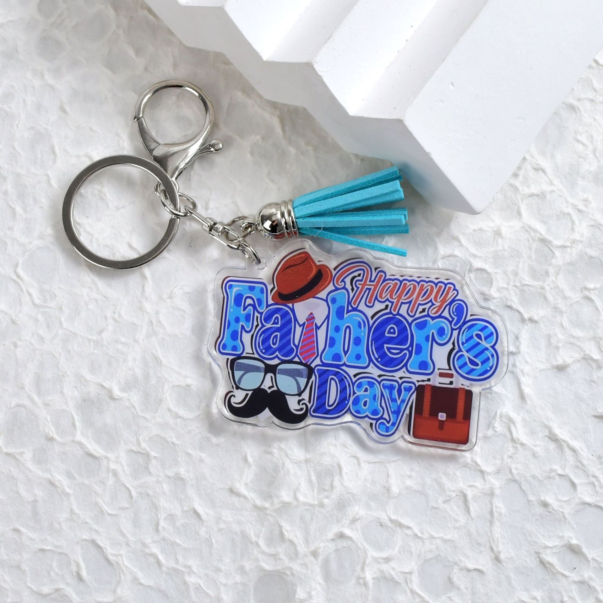 Wholesale Best Dad Letter Father's Day Gift Keychain