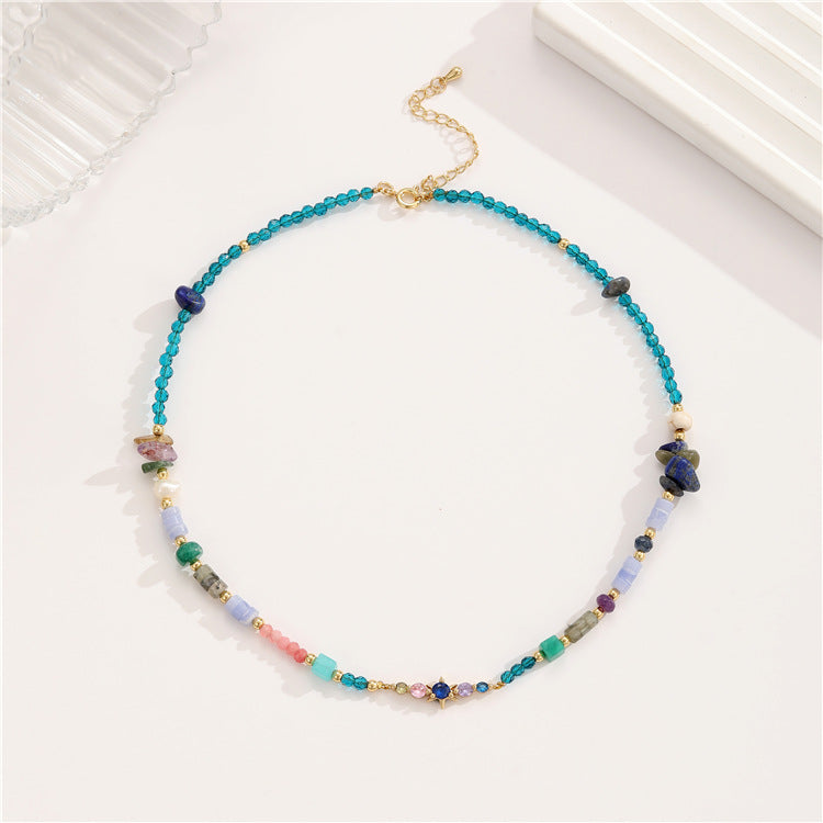 Wholesale Bohemian Beaded Medieval Necklace Collarbone Chain