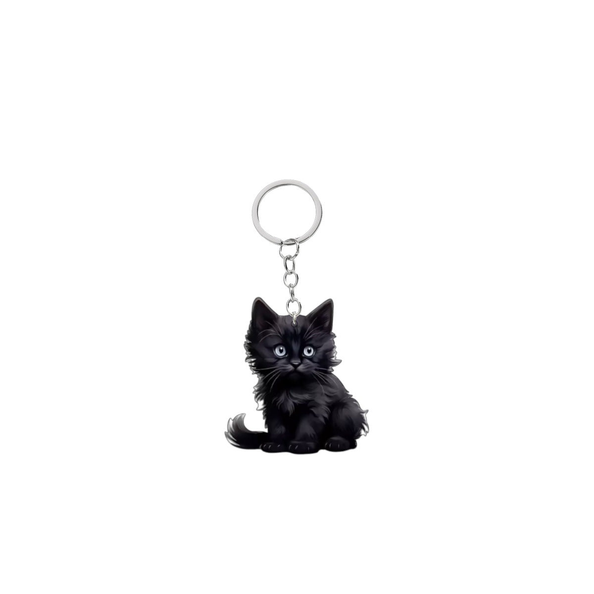 Wholesale Acrylic cute cat keychain