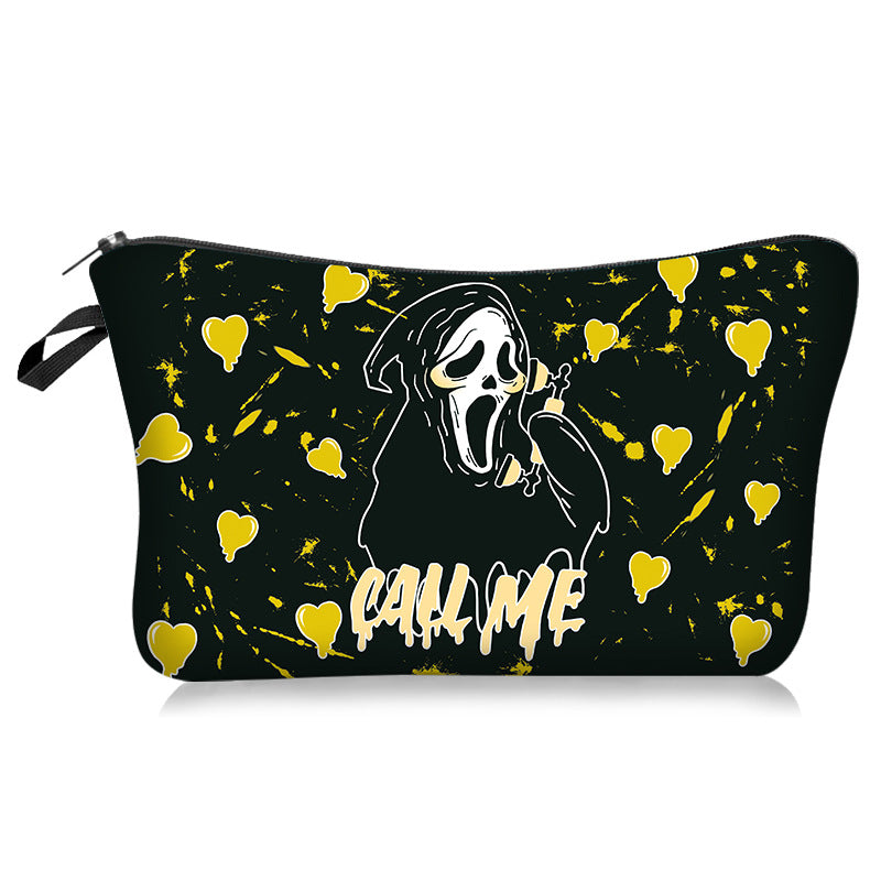 Wholesale Love Skull Series Cosmetic Bag Portable Travel Toiletry Bag
