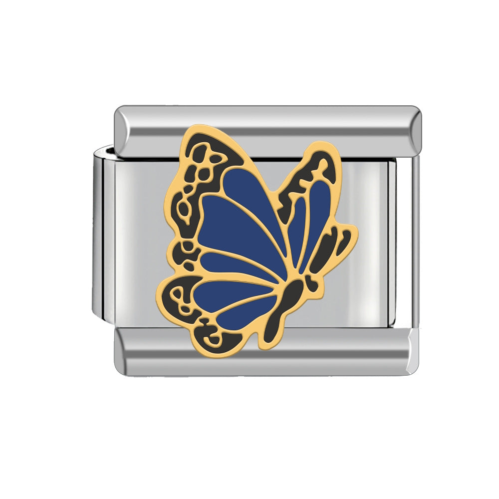 Wholesale Italian Charm Bracelet 9mm DIY Spliced Detachable Butterfly Combination Bracelet