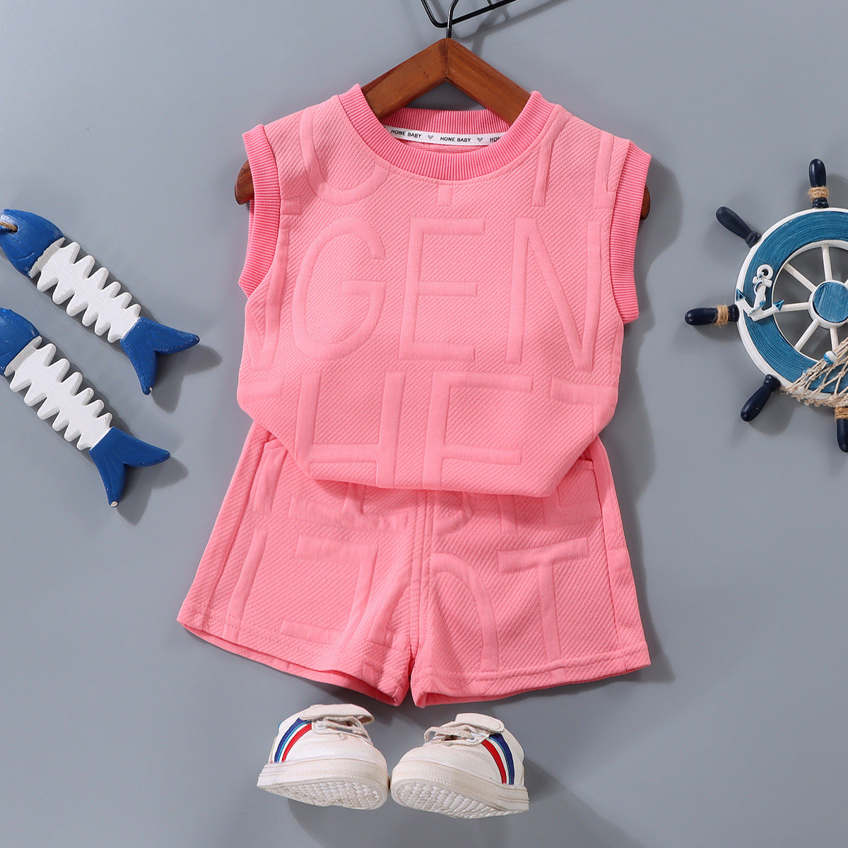 Wholesale of Summer Boys' Polyester Vest Sets