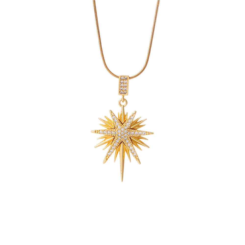 Wholesale Necklace Women' s All-match Bamang Star Pendant Clavicle Chain