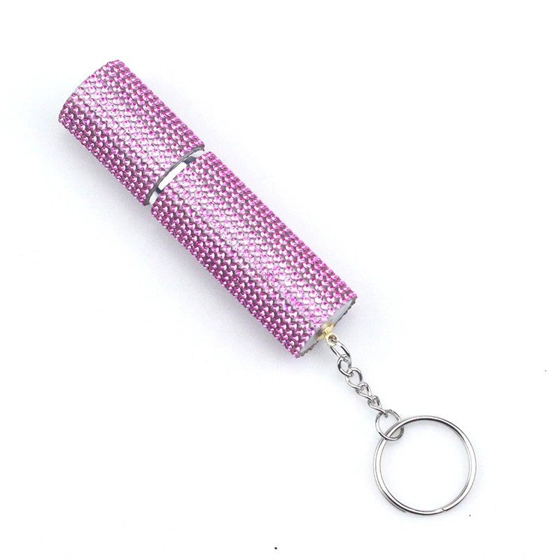 Botella de perfume vacío de diamantes de plástico de 50 piezas de plástico al por mayor