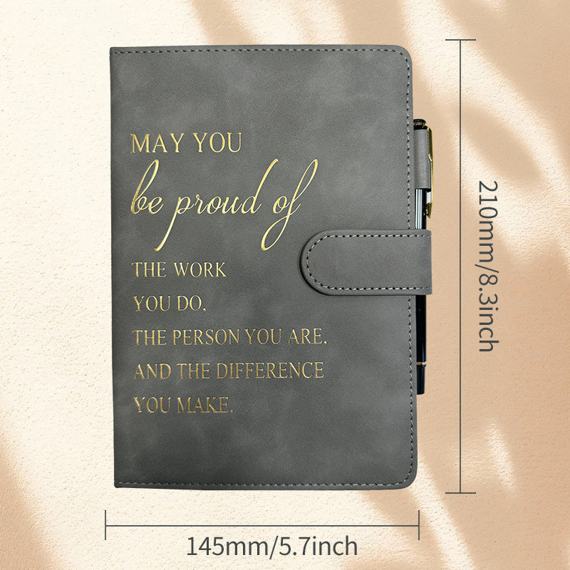 Wholesale Cross-border notebook in stock wholesale Amazon leather plan hand ledger temu incentive magnetic buckle notebook customization
