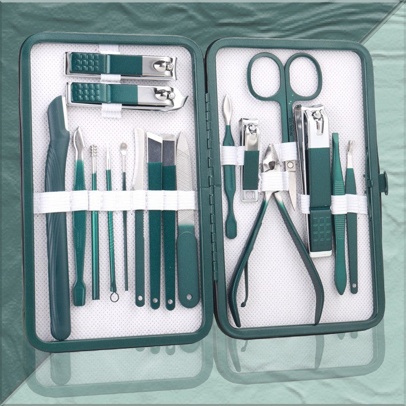 Wholesale Emerald Green Nail Clippers Complete Set