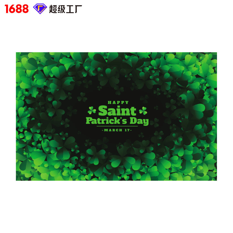 Wholesale St. Patrick's Day Background Cloth Decorations