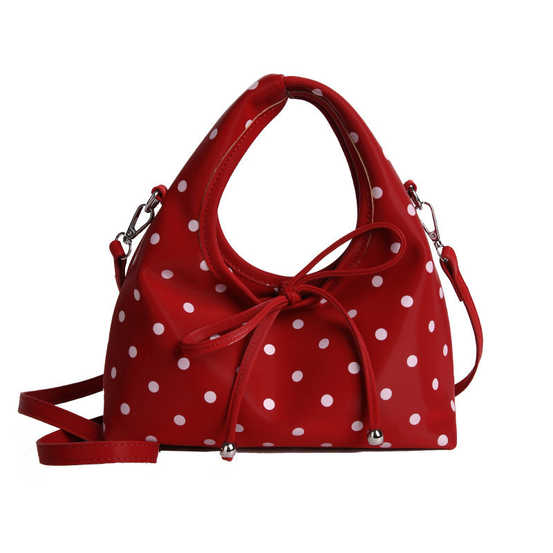 Wholesale Triangle handbag polka dot handbag shoulder bag