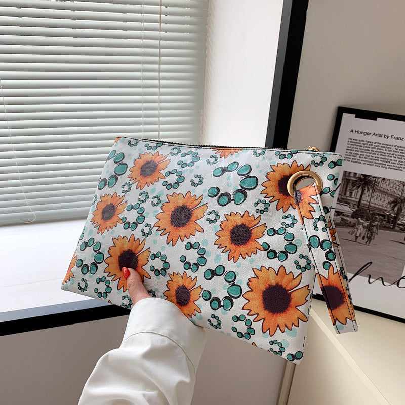 Wholesale Western Aztec Printed Envelope PU Handbag