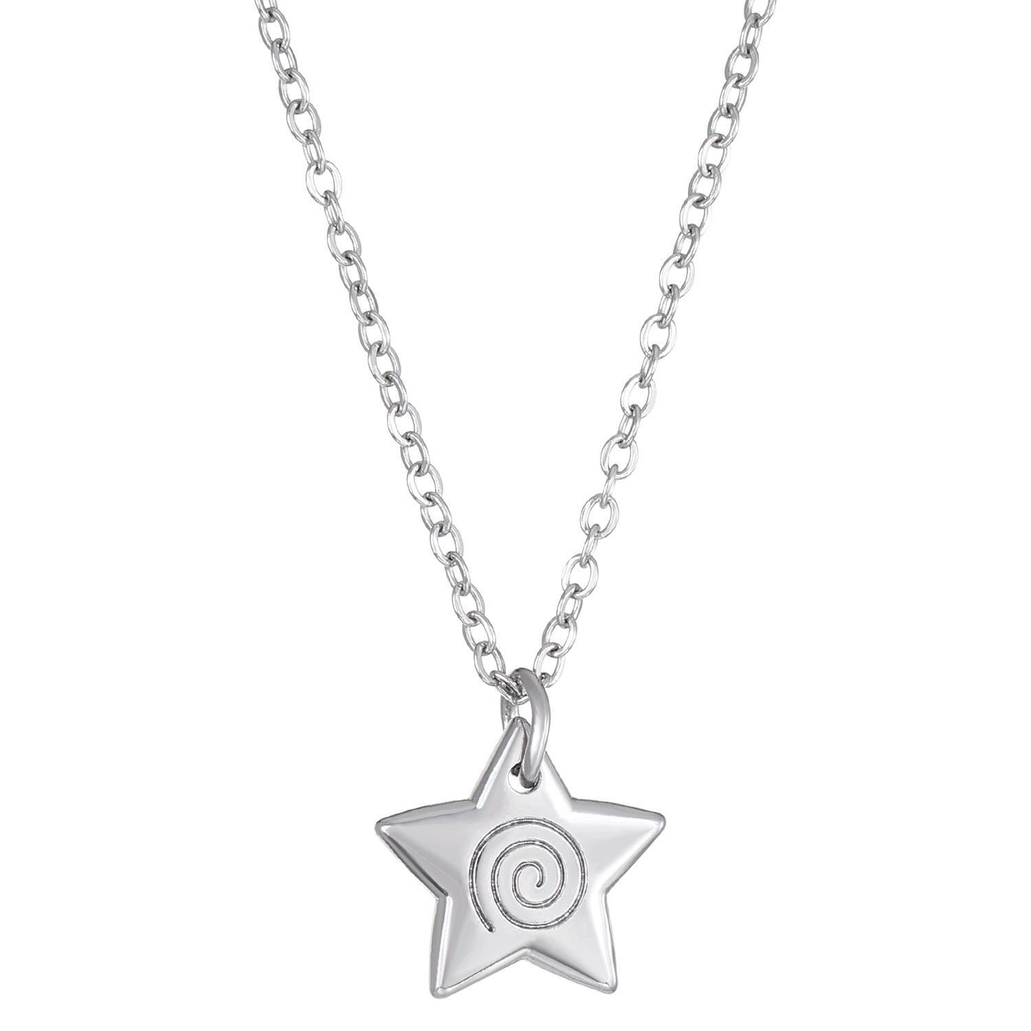 Wholesale Five-pointed star vortex necklace tassel spiral clavicle necklace