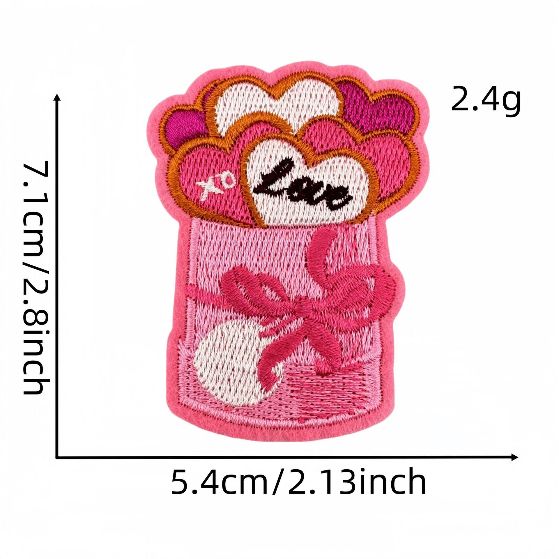 Wholesale Valentine' s Day Pink Love Cartoon Embroidery DIY Patches