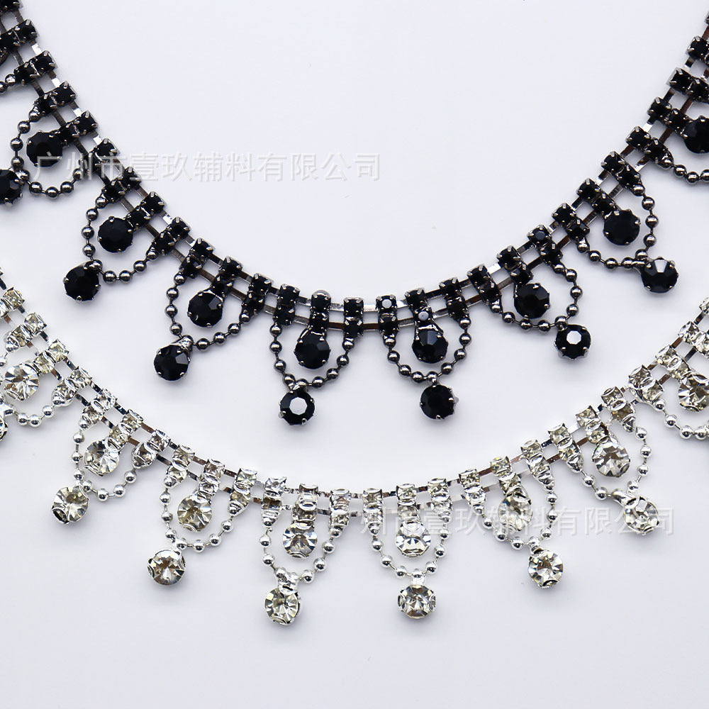 Wholesale Water Diamond Claw Chain Crystal Diamond Chain DIY Patches