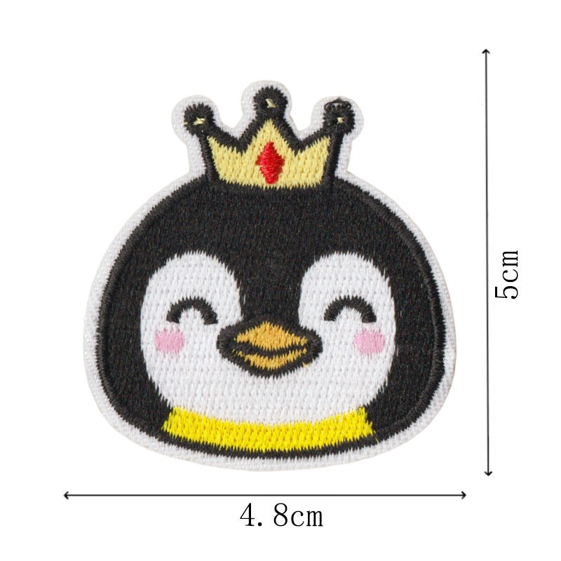 Wholesale Quirky Occupation Penguin Embroidered Patch Set Of 9 Funny Design Iron On Badges For Coats And Clothing Fashion Accessory