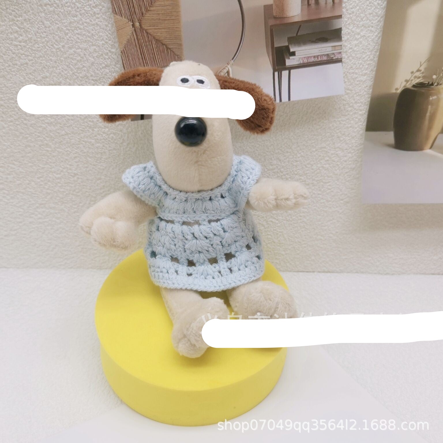 Wholesale 2pcs/pack 13cm Handdog Cotton Doll Skirt Handmade Plush Toy Woven Doll Clothes