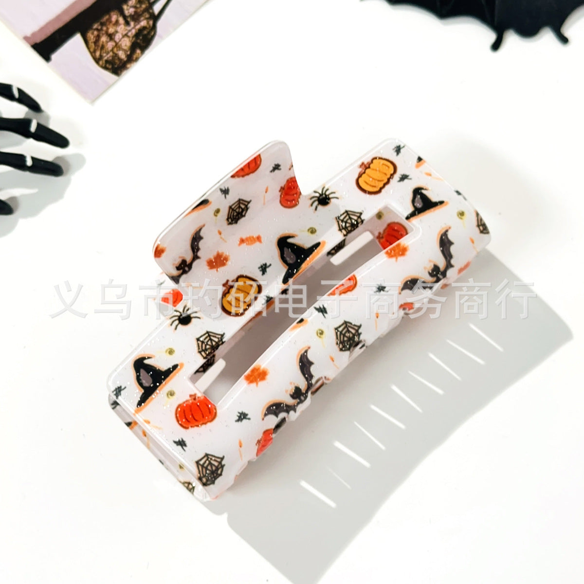 Wholesale  Skull Bat Ghost Square Grab Clip