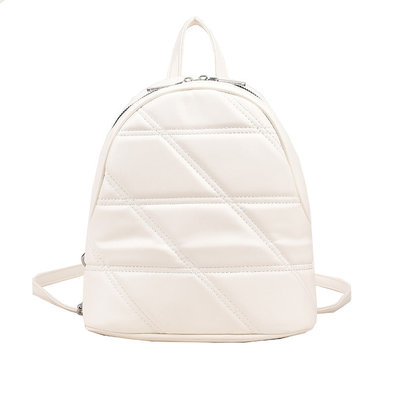Wholesale Rhombus PU Leather Backpack