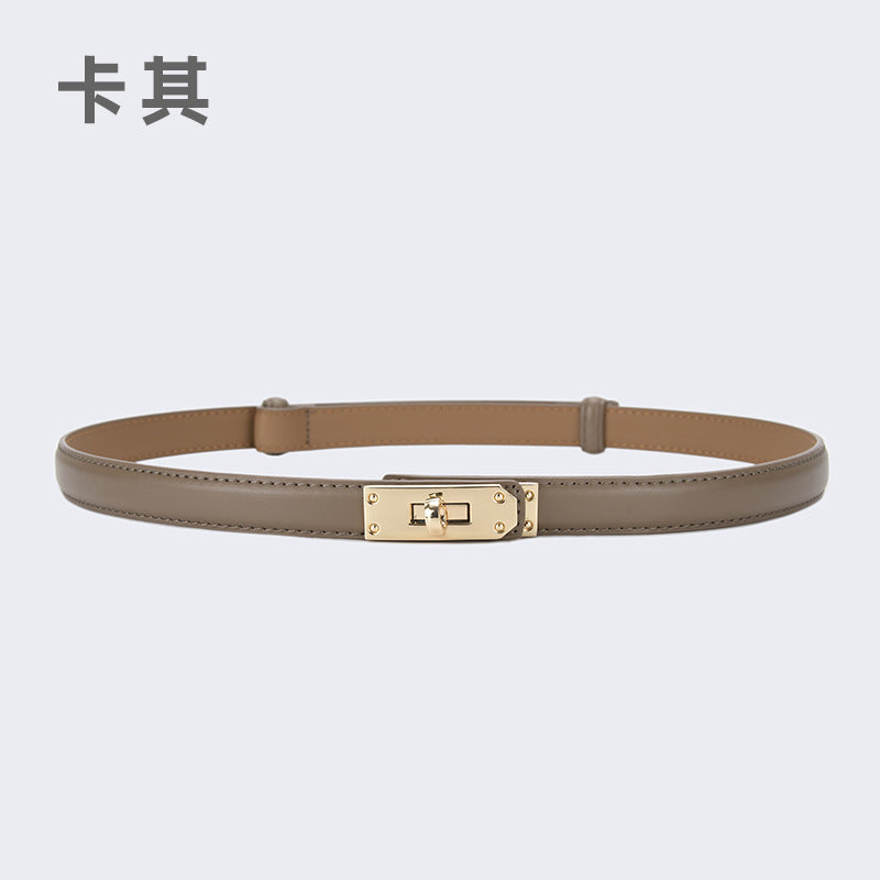 Wholesale women's thin belt skirt casual pants belt waist buckle belt