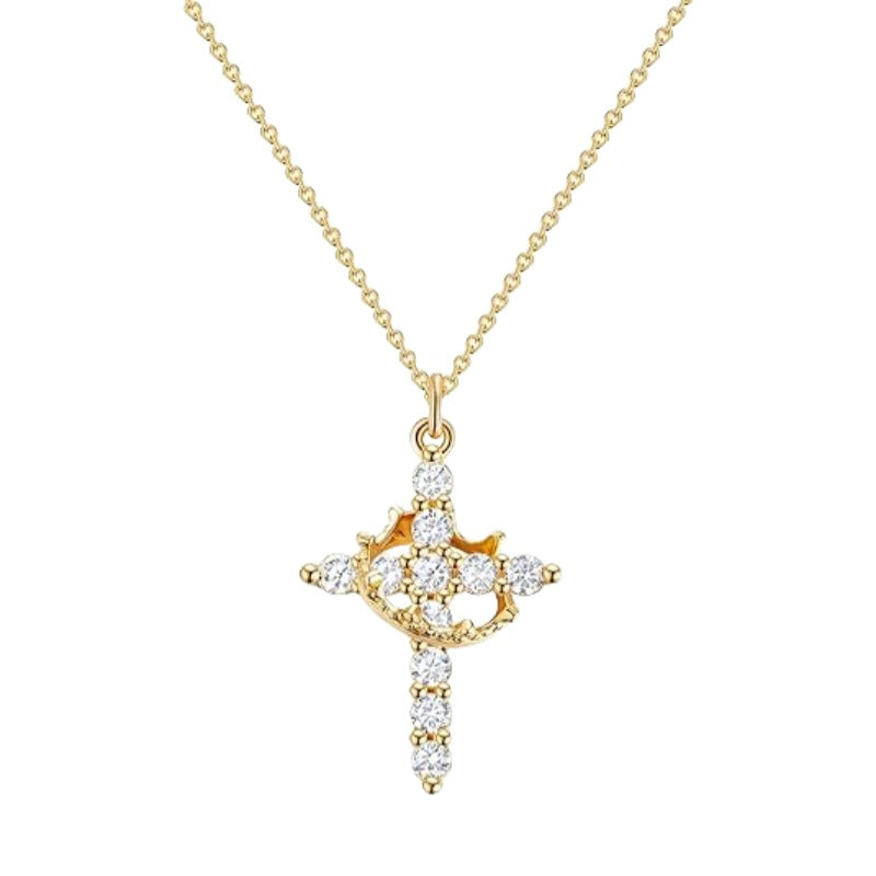 Wholesale  Crown Cross Necklace