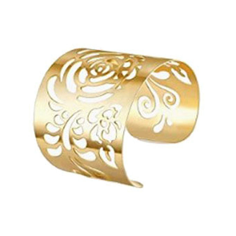 Wholesale Hollowed Out Exaggerated Simple and Generous Metal Openings Bracelet