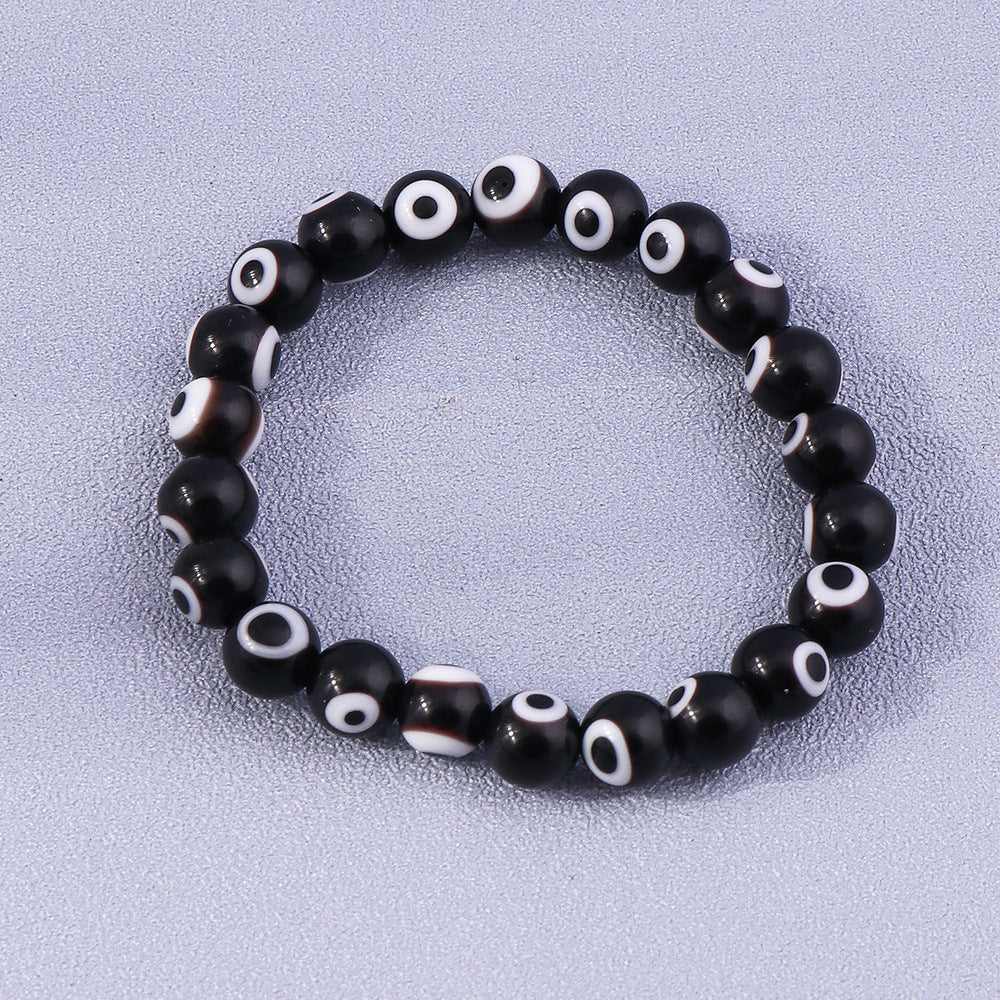 Wholesale Devil Eye Color Beads Resin Bracelet