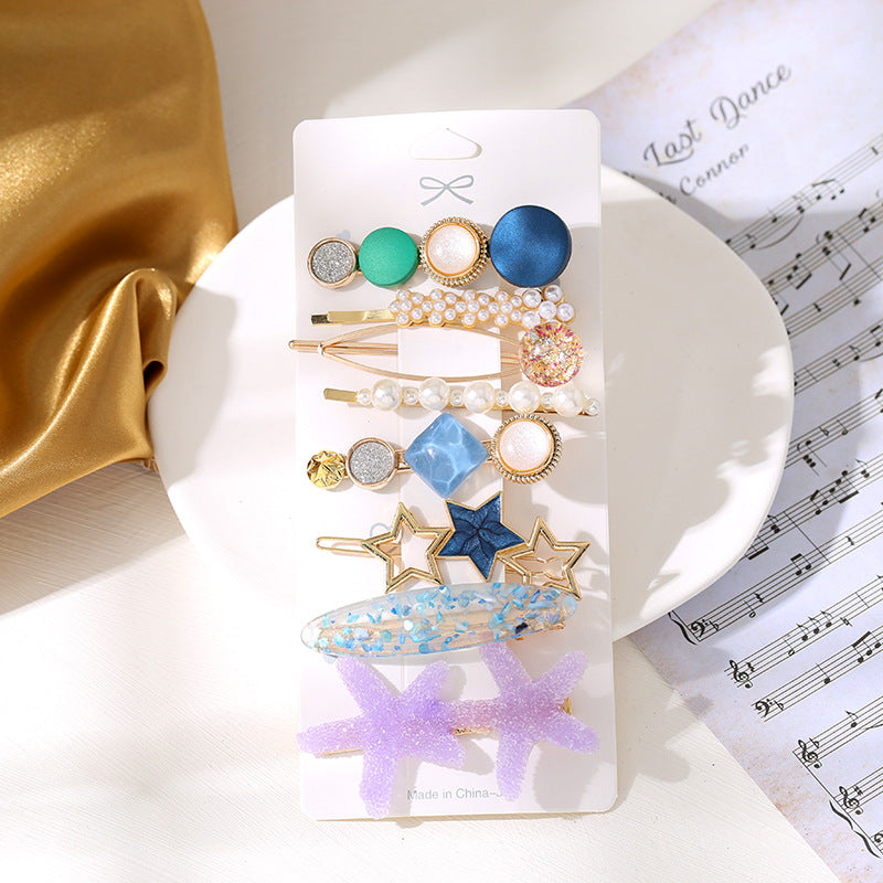 Wholesale Alloy One Word Set Hair Clip