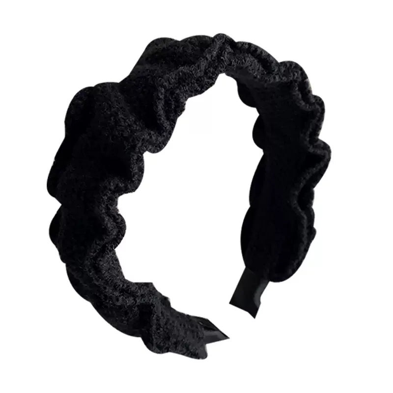 Wholesale Knitted Wool Pleated Headband